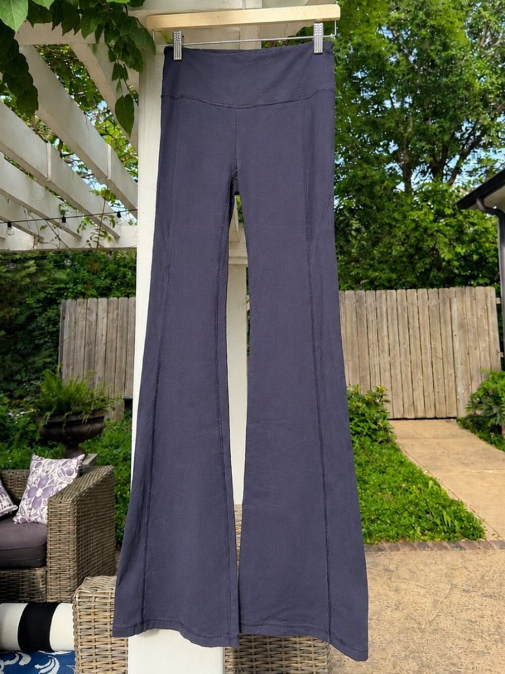 Athleta Flare Leggings Revelation Pants Navy Blue